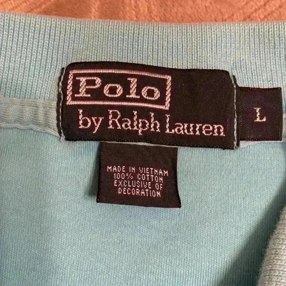 Polo by Ralph Lauren Mens Shirt Sleeve Shirt Size Large Light Blue